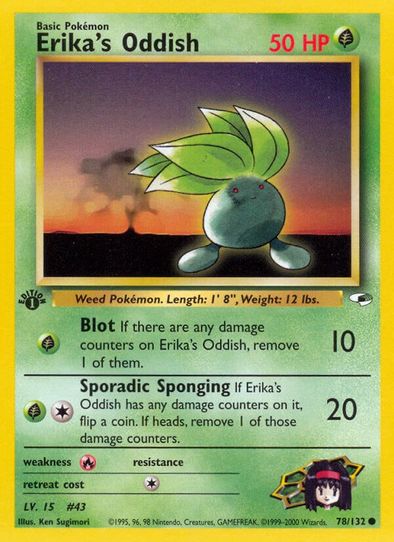 Erika's Oddish (78/132) [Gym Heroes]