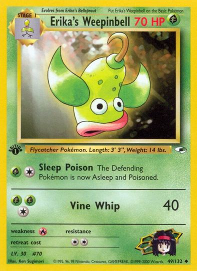 Erika's Weepinbell (49/132) [Gym Heroes]