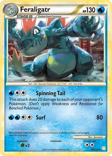 Feraligatr (20/102) [HeartGold SoulSilver]