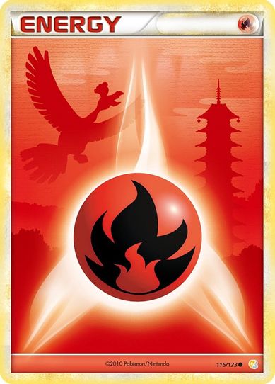 Fire Energy (116/114) (Energy Holo) [Black and White]