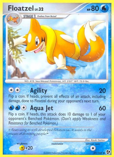 Floatzel (37/106) [Great Encounters]