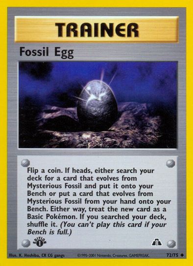 Fossil Egg (72/75) [Neo Discovery]