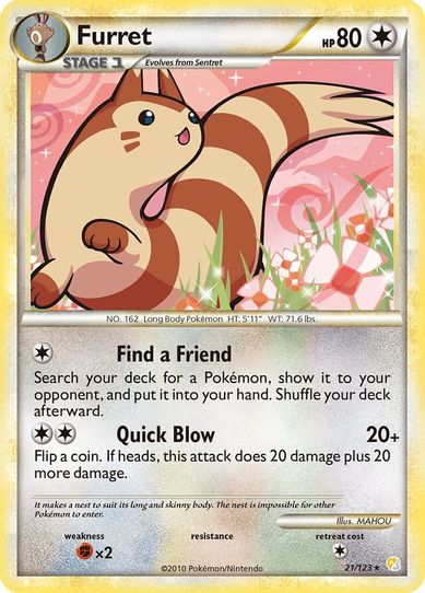 Furret (21/102) [HeartGold SoulSilver]