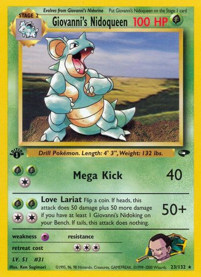 Giovanni's Nidoqueen (23/132) [Gym Challenge]