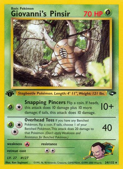 Giovanni's Pinsir (24/132) [Gym Challenge]