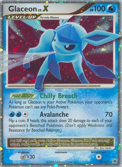Glaceon Lv.X (98/100) [Diamond & Pearl: Majestic Dawn]