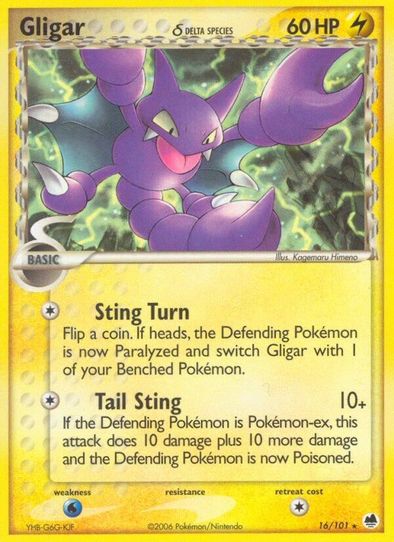 Gligar (Delta Species) (16/101) [EX: Dragon Frontiers]