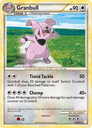 Granbull (22/102) [HeartGold SoulSilver]