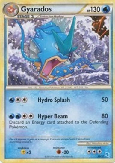 Gyarados  Non Holo) (20/30) [HGSS Trainer Kit: Gyarados & Raichu]
