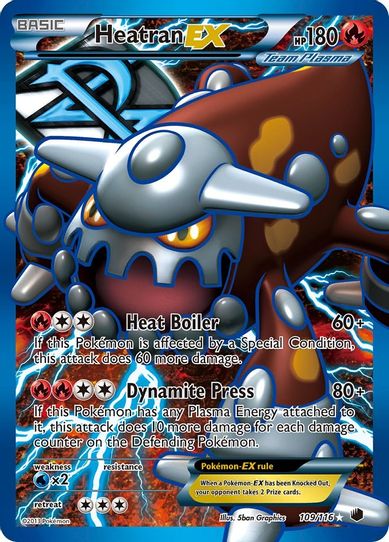 Heatran EX (Team Plasma) (Full Art) (109/90) [HeartGold SoulSilver]