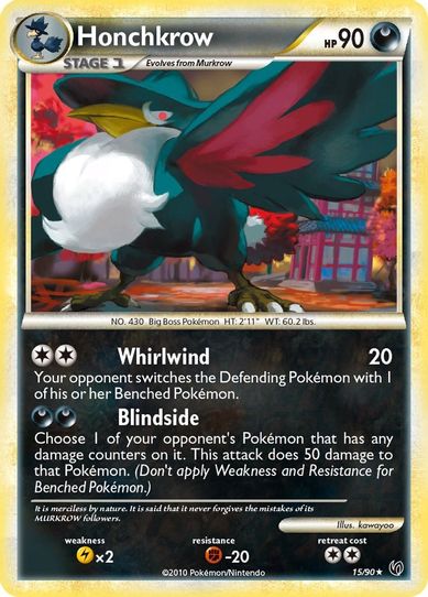 Honchkrow (15/90) [Heartgold & Soulsilver: Undaunted]