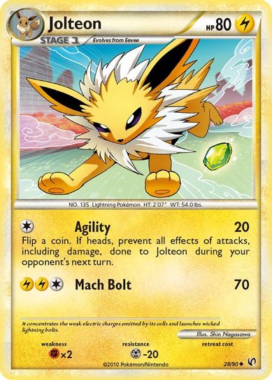 Jolteon (28/90) [Heartgold & Soulsilver: Undaunted]