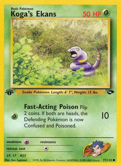 Koga's Ekans (77/132) [Gym Challenge]