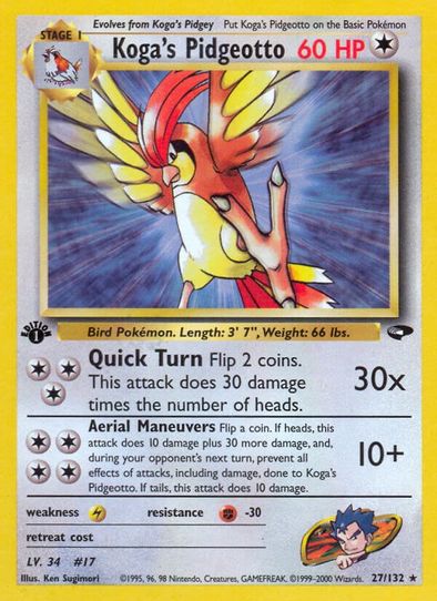 Koga's Pidgeotto (27/132) [Gym Challenge]