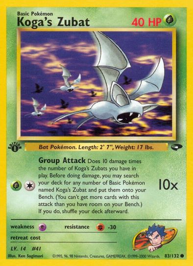 Koga's Zubat (83/132) [Gym Challenge]