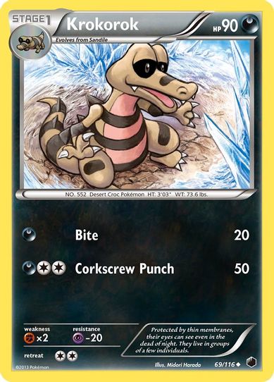Krokorok (69/90) [HeartGold SoulSilver]