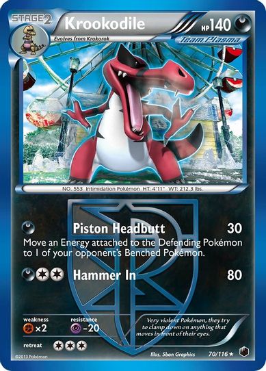 Krookodile (Team Plasma) (70/90) [HeartGold SoulSilver]