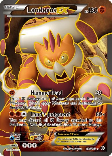 Landorus EX ( Full Art) (144/149) [Black & White: Boundaries Crossed]