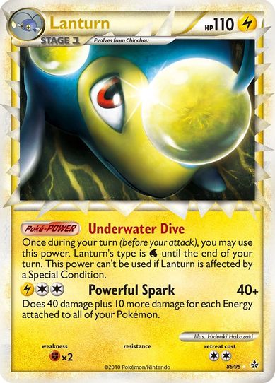Lanturn (Prime) (86/95) [Heartgold & Soulsilver: Unleashed]