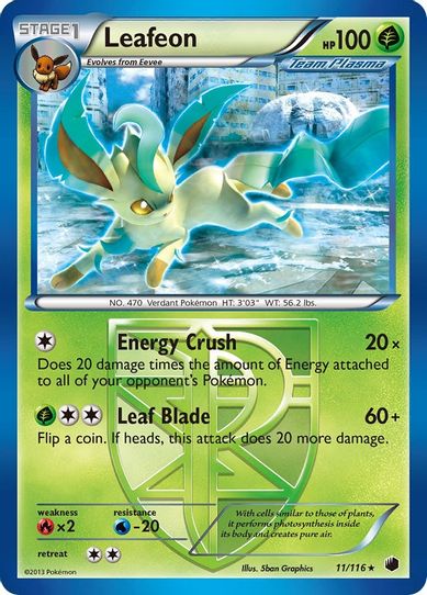Leafeon (Team Plasma) (11/90) [HeartGold SoulSilver]