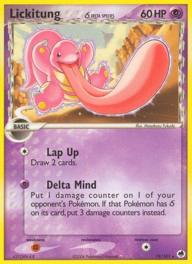 Lickitung (Delta Species) (19/101) [EX: Dragon Frontiers]