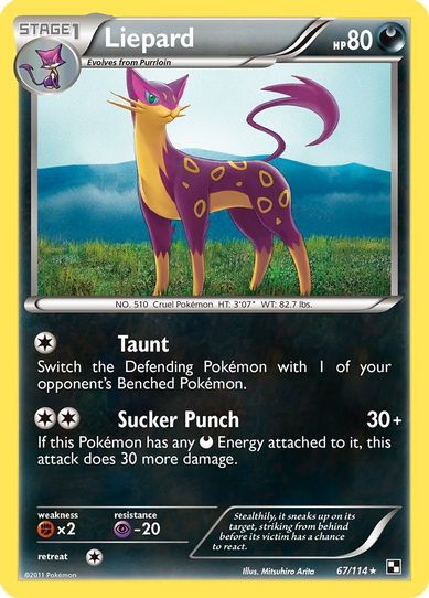 Liepard (67/114) [Black and White]
