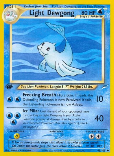 Light Dewgong (45/105) [Neo Destiny]