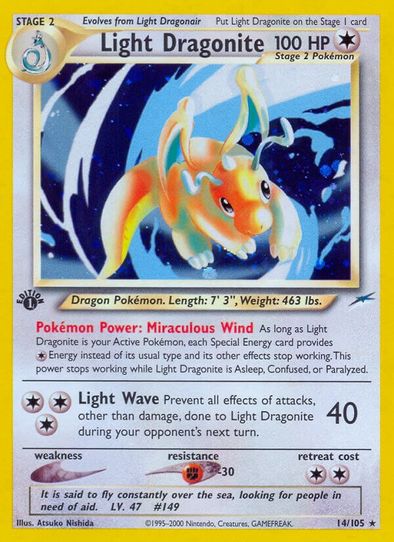 Light Dragonite (14/105) [Neo Destiny]