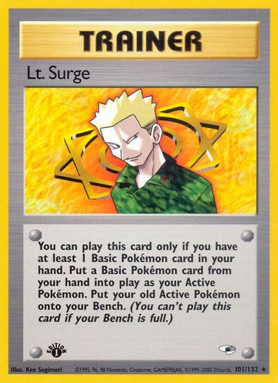 Lt. Surge (101/132) [Gym Heroes]