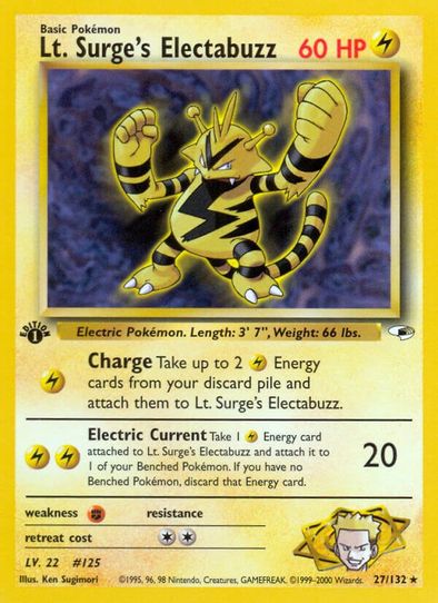 Lt. Surge's Electabuzz (27/132) [Gym Heroes]