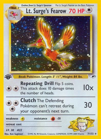 Lt. Surge's Fearow (7/132) [Gym Heroes]