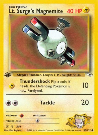 Lt. Surge's Magnemite (80/132) [Gym Heroes]