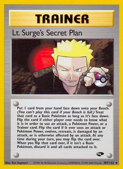 Lt. Surge's Secret Plan (107/132) [Gym Challenge]