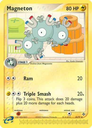 Magneton (35/97) [EX: Dragon]