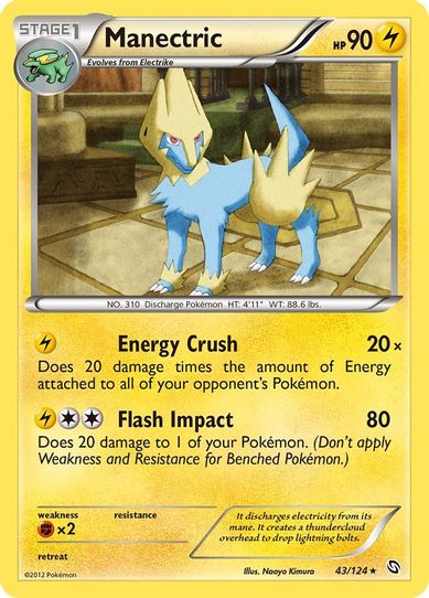 Manectric (43/124) [Dragons Exalted] – Pokemon Plug