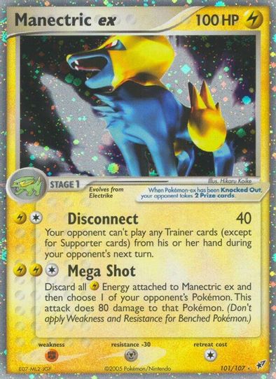 Manectric Card Rising Rivals Pokemon Mega Manectric Card