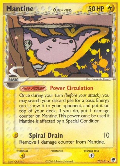 Mantine (Delta Species) (20/101) [EX: Dragon Frontiers]