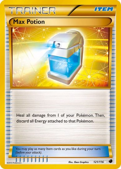 Max Potion ( Secret Rare) (121/90) [HeartGold SoulSilver]
