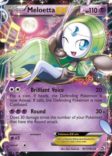 Meloetta EX (RC11) [Legendary Treasures: Radiant Collection]