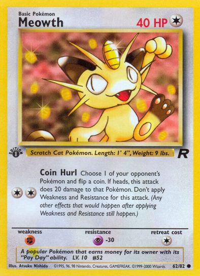 Meowth (62/82) [Team Rocket]