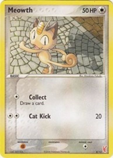 Meowth (4) [ex trainer kit 2 plusle and minun]