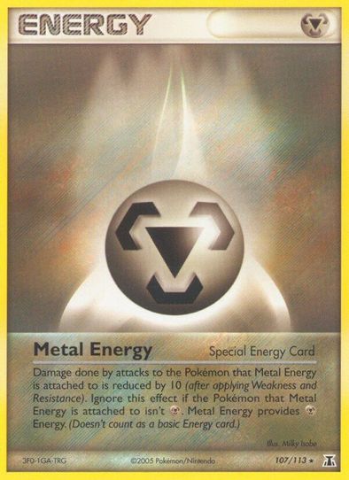 Pokemon EX Delta Species Rare Metal Energy (Special) #107 Pokemon EX Delta Species Rare Metal Energy (Special) #107
