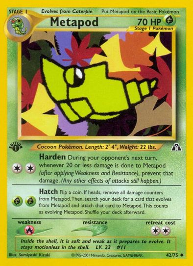 Metapod (42/75) [Neo Discovery]