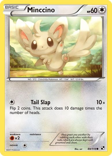 Minccino (88/114) [Black and White]