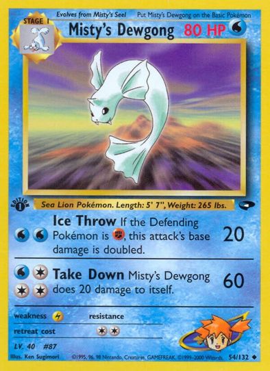 Misty's Dewgong (54/132) [Gym Challenge]