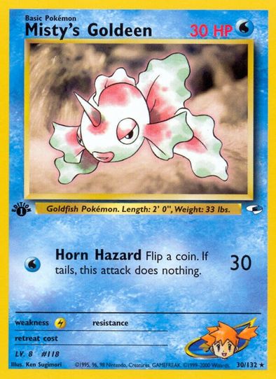 Misty's Goldeen (30/132) [Gym Heroes]