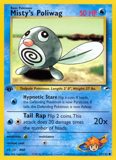 Misty's Poliwag (87/132) [Gym Heroes]