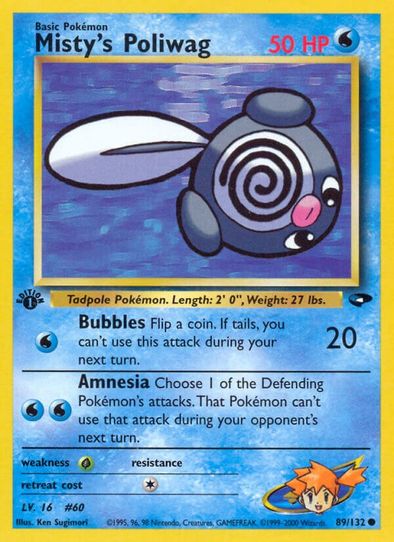 Misty's Poliwag (89/132) [Gym Challenge]