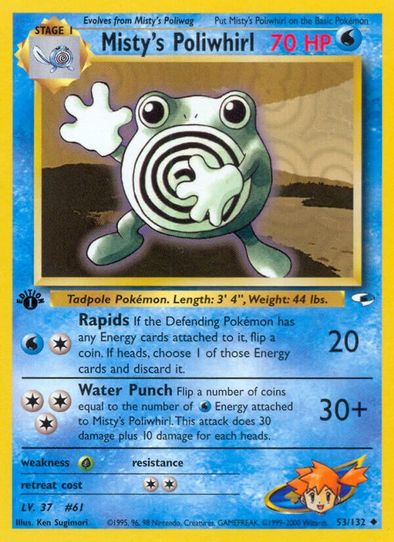 Misty's Poliwhirl (53/132) [Gym Heroes]