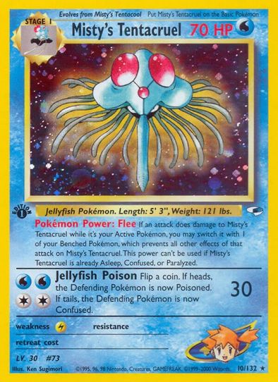 Misty's Tentacruel (10/132) [Gym Heroes]